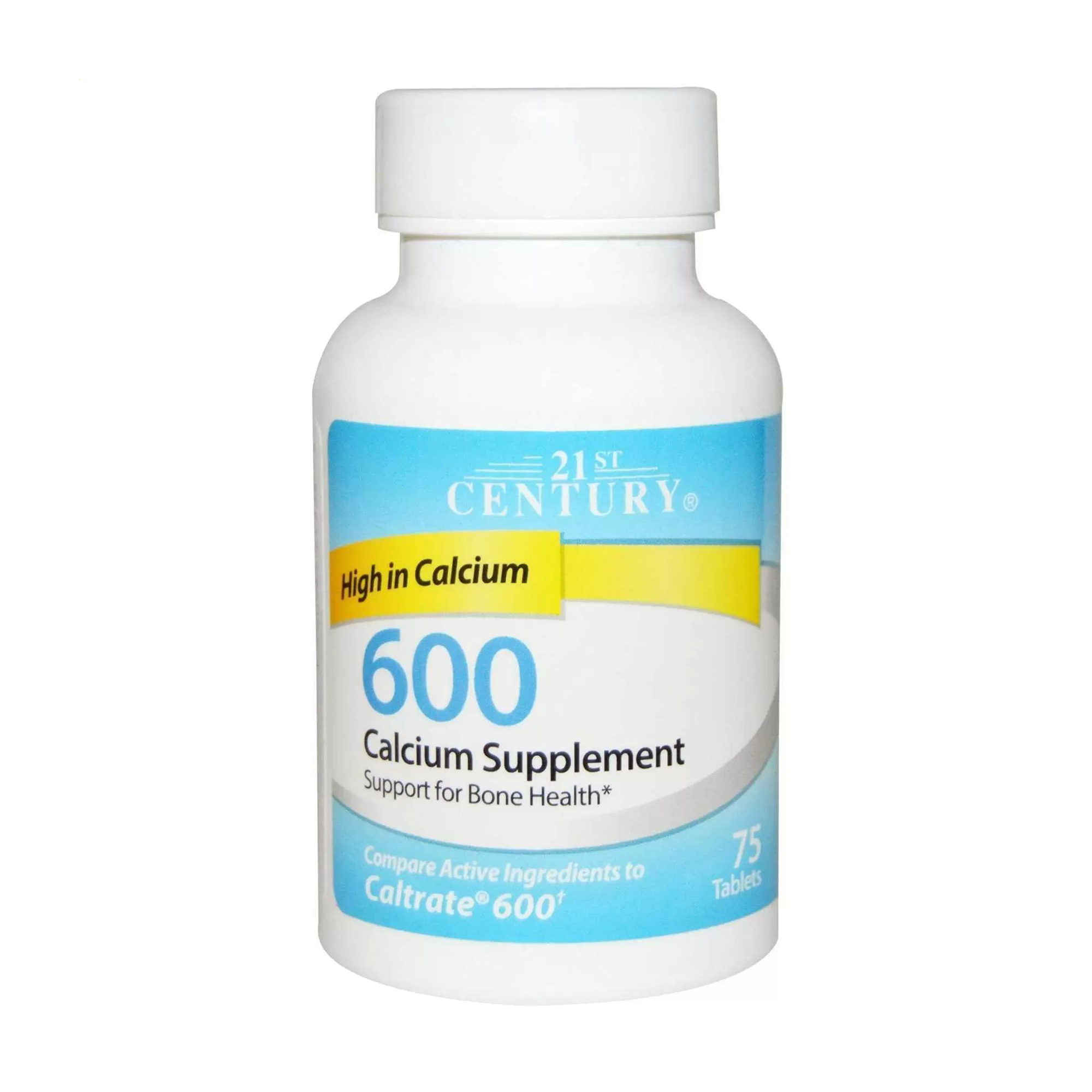 Кальцій 21st Century Calcium Supplement, 600 мг, 75 таблеток
