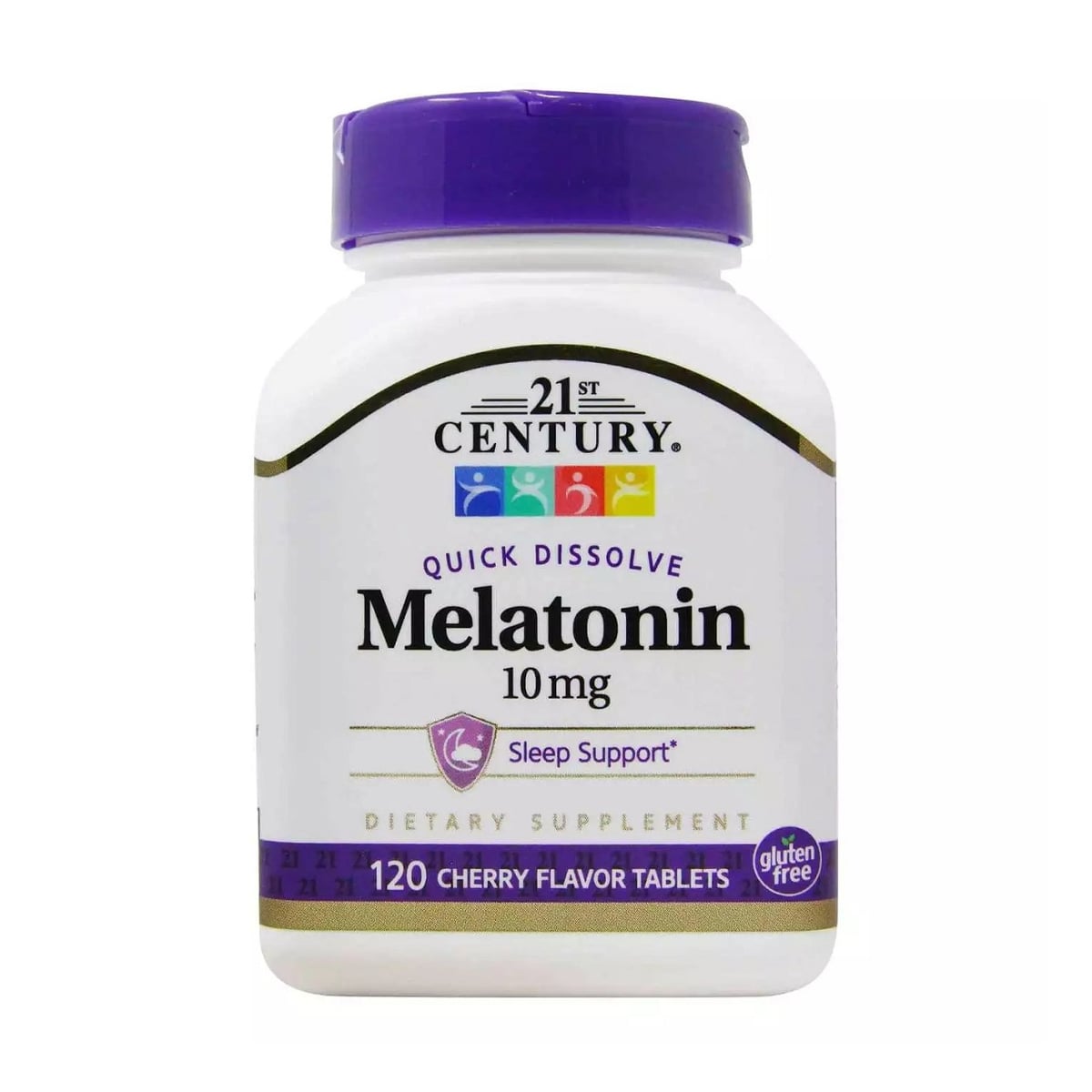 Мелатонін 21st Century Melatonin 10 мг, зі смаком вишні, 120 таблеток