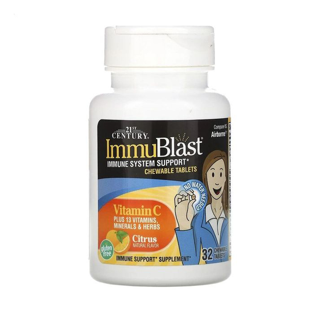 Підтримка імунітету 21st Century ImmuBlast Chewable, 32 жувальні таблетки